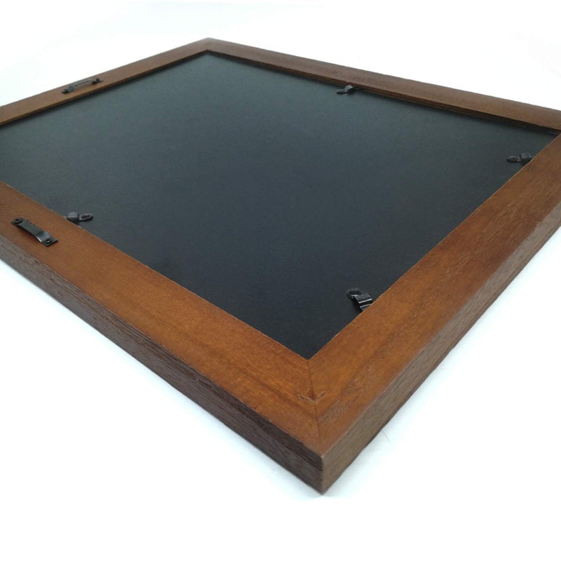 Eosglac Rustic Picture Frames 11x14, Weathered Dark Brown Reclaimed Look Wooden Photo Frame with Plexiglass Front, Wall Mounting Display - Image 4